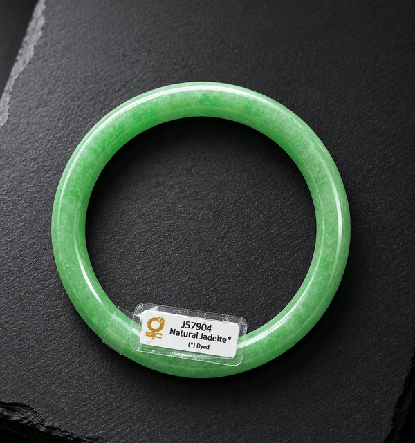 Natuaral burmese jade bangle from AME Jewellry