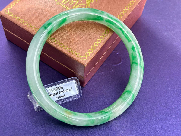 Burmese Jadeite Jade Bangle | Vòng Cẩm Thạch thiên nhiên Miến Điện | AME Jewellery