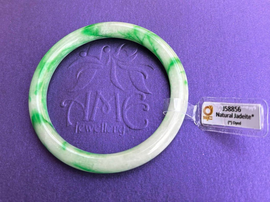 Burmese Jadeite Jade Bangle | Vòng Cẩm Thạch thiên nhiên Miến Điện | AME Jewellery