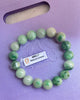 Vòng chuỗi Đá quý thiên nhiên Cẩm thạch - Burmese Green Jadeite Jade Beads Bracelet from AME Jewellery