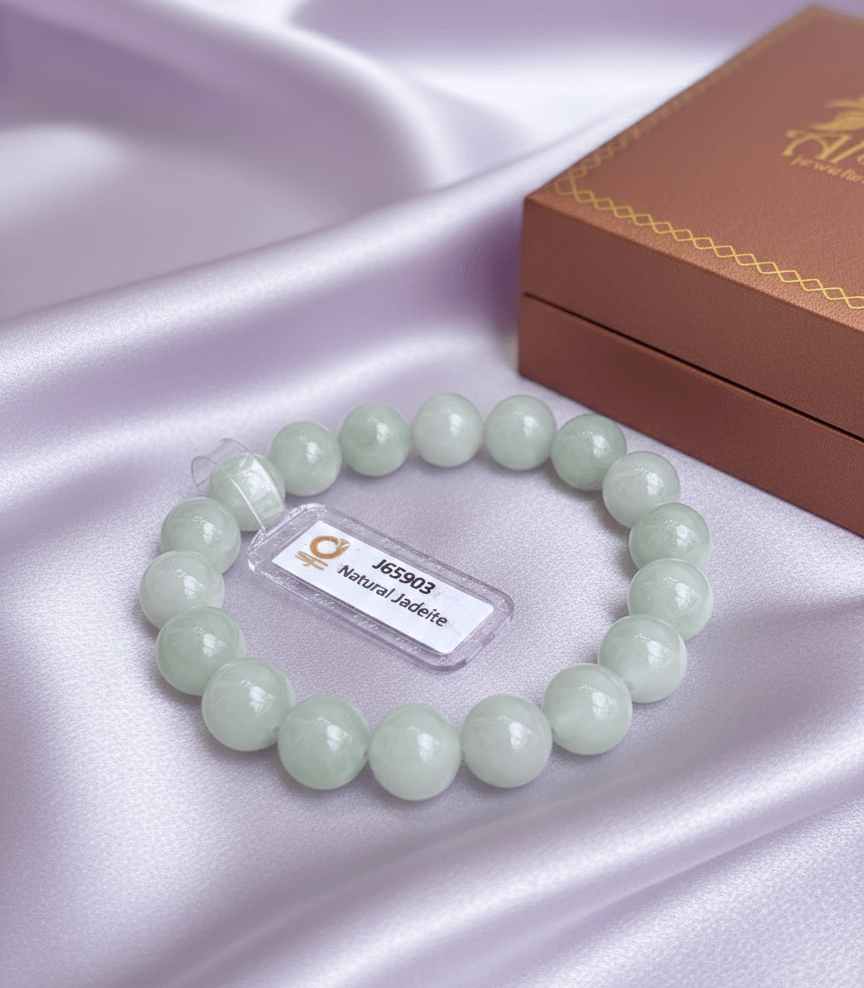 Burmese Jadeite Jade Beads Bracelet from AME Jewellery is more than just a stunning piece of jewelry; it carries a rich cultural heritage and the ethereal beauty of jade.