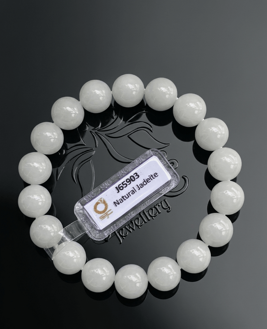 Burmese Jadeite Jade Beads Bracelet from AME Jewellery