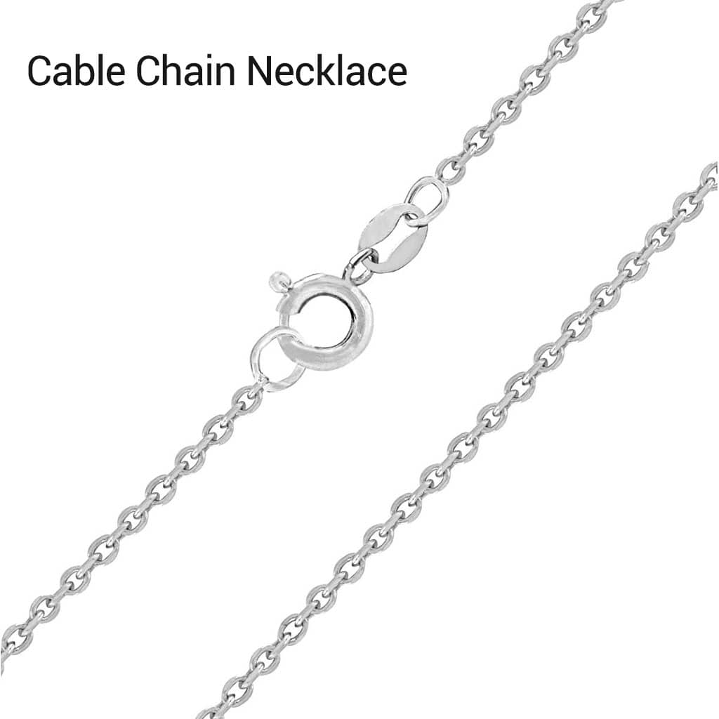 Dây chuyền nữ Bạc cao cấp Cable Chain Necklace in Sterling Silver by AME Jewellery