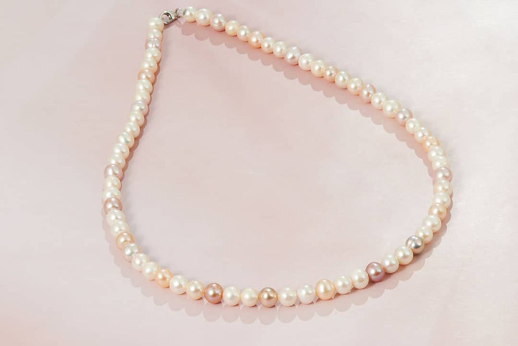 Vòng đeo cổ Chuỗi Ngọc trai màu tứ quý Multi-color Pearl Strand Necklace by AME Jewellery