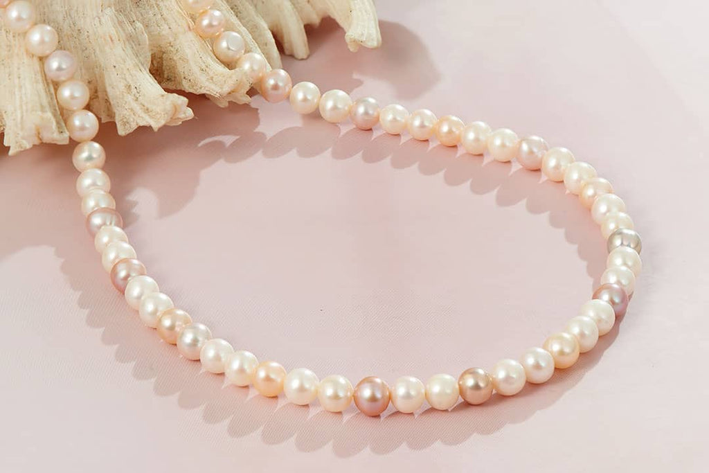 Vòng đeo cổ Chuỗi Ngọc trai màu tứ quý Multi-color Pearl Strand Necklace by AME Jewellery