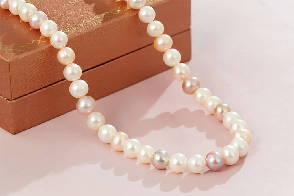 Vòng đeo cổ Chuỗi Ngọc trai màu tứ quý Multi-color Pearl Strand Necklace by AME Jewellery