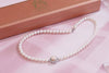 Chuỗi đeo cổ Ngọc trai nước ngọt trắng | White Pearls Strand Necklace | AME Jewellery
