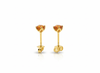 Bông tai Vàng Đá quý tự nhiên Citrine Stud Earrings in 14K Yellow Gold by AME Jewellery