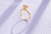 Nhẫn Vàng Đá quý thiên nhiên Citrine Solitaire Ring in 14K Yellow Gold by AME Jewellery