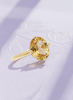 Nhẫn Vàng Đá quý tự nhiên Oval Citrine Ring in 14K Yellow Gold by AME Jewellery