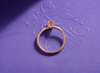 Bague solitaire en citrine de en or 14K - AME Jewellery