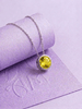 Dây chuyền bạc đá quý tự nhiên Natural Citrine Solitaire Silver Chain Necklace by AME Jewellery