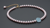 Collier de perles d’eau douce lavande avec rose aigue-marine - AME Jewellery