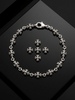 Lắc tay Thánh giá Bạc Cross-Link Chain Bracelet in Sterling Silver by AME Jewellery