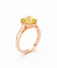 
Natural Cushion-cut Citrine Ring in 14K Rose Gold by AME Jewellery.