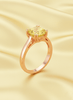 
Natural Cushion-cut Citrine Ring in 14K Rose Gold by AME Jewellery.