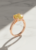 
Natural Cushion-cut Citrine Ring in 14K Rose Gold by AME Jewellery.