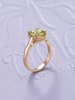 Nhẫn Vàng hồng Đá quý tự nhiên Natural Cushion-cut Peridot Ring in 14K Rose Gold by AME Jewellery