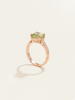 Nhẫn Vàng hồng Đá quý tự nhiên Natural Cushion-cut Peridot Ring in 14K Rose Gold by AME Jewellery