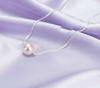 Dây chuyền Ngọc trai hồng Single Pearl Necklace in Sterling Silver by AME Jewellery