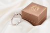 Bague solitaire twist en Or Blanc 14K avec diamant naturel - AME Jewellery