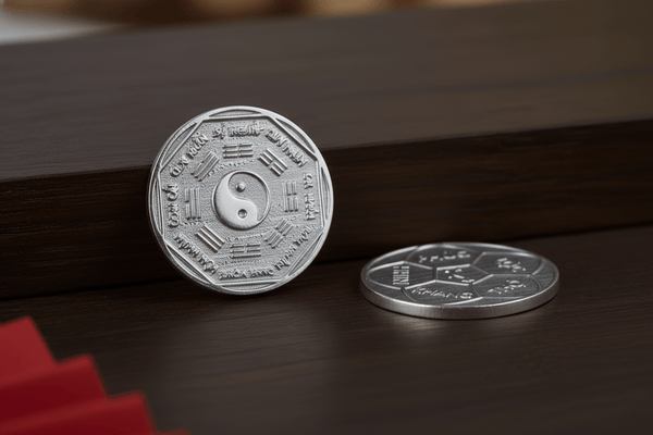 Đồng xu Bạc may mắn Phong thuỷ Việt Nam | Lucky Silver Coin | AME Jewellery