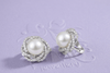 White Freshwater Cultured Pearl Nest Earrings in Sterling Silver - AME Jewellery