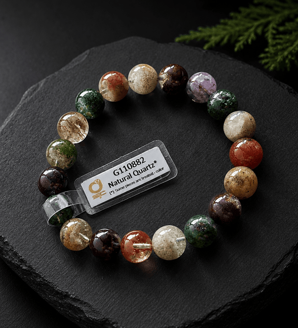 Natural Garden Quartz Bead Bracelet G110882 - AME Jewellery