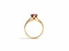 Nhẫn Vàng Đá quý thiên nhiên Garnet 6-prong Ring in 14-karat Yellow Gold by AME Jewellery