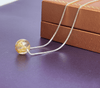 Dây chuyền Đá quý tự nhiên Golden Rutile Quartz Bead Chain Necklace in Sterling Silver by AME Jewellery
