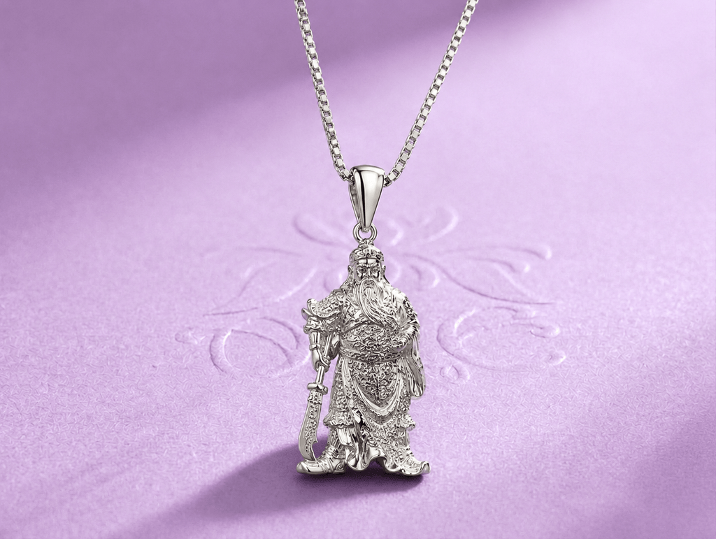 Guan Gong Pendant in Sterling Silver - AME Jewellery