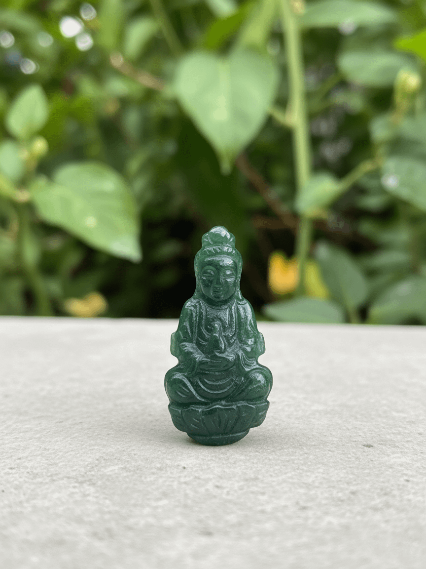 Phật Bà Quan Âm Cẩm Thạch Miến Điện | Burmese Jadeite Jade Guanyin Buddha from AME Jewellery