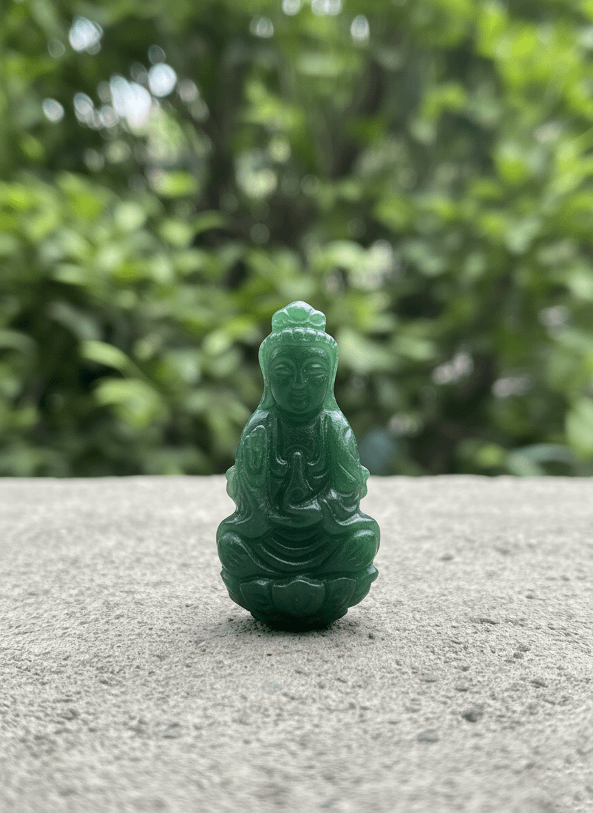Phật Bà Quan Âm Cẩm Thạch Miến Điện | Burmese Jadeite Jade Guanyin Buddha from AME Jewellery