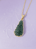 Mặt dây chuyền Vàng Phật Bà Quan Âm Cẩm Thạch | Burmese Jadeite Jade Guanyin Buddha Pendant in 14K Yellow Gold by AME Jewellery