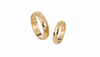 Faceted Wedding Rings in 18K Yellow Gold | Nhẫn cưới Vàng | AME Jewellery