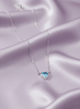 Dây chuyền Đá quý tự nhiên Heart-cut Blue Topaz Chain Necklace in Sterling Silver by AME Jewellery