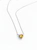 Dây chuyền Đá quý tự nhiên Heart-cut Citrine Chain Necklace in Sterling Silver by AME Jewellery