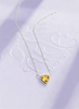 Dây chuyền Đá quý tự nhiên Heart-cut Citrine Chain Necklace in Sterling Silver by AME Jewellery