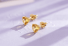 Bông tai  Vàng Đá quý tự nhiên Heart Citrine Earrings in 14K Yellow Gold by AME Jewellery