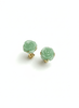 Bông tai Vàng Đá quý tự nhiên Cẩm Thạch Burmese Jadeite Jade Rose Flower Gold Earrings by AME Jewellery
