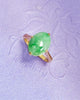 Nhẫn Vàng Đá quý thiên nhiên Cẩm Thạch | Burmese Jadeite Jade Ring in 14K Yellow Gold by AME Jewellery