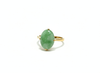 Nhẫn Vàng Đá quý thiên nhiên Cẩm Thạch | Burmese Jadeite Jade Ring in 14K Yellow Gold by AME Jewellery