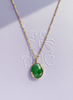 Mặt dây Bông Lúa Vàng Đá quý thiên nhiên Cẩm Thạch Miến Điện - Burmese Jadeite Jade Rice Panicle Pendant in 14K Yellow Gold by AME Jewellery