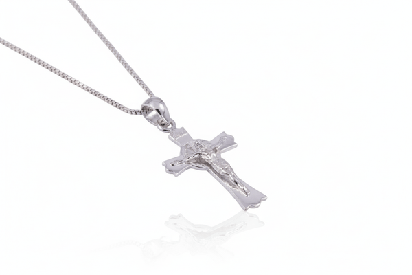Mặt dây Thánh Giá Đức Chúa Jesus Cross Silver Pendant | AME Jewellery