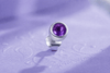 Khuyên tai Nam Đá quý tự nhiên Amethyst - AME Jewellery