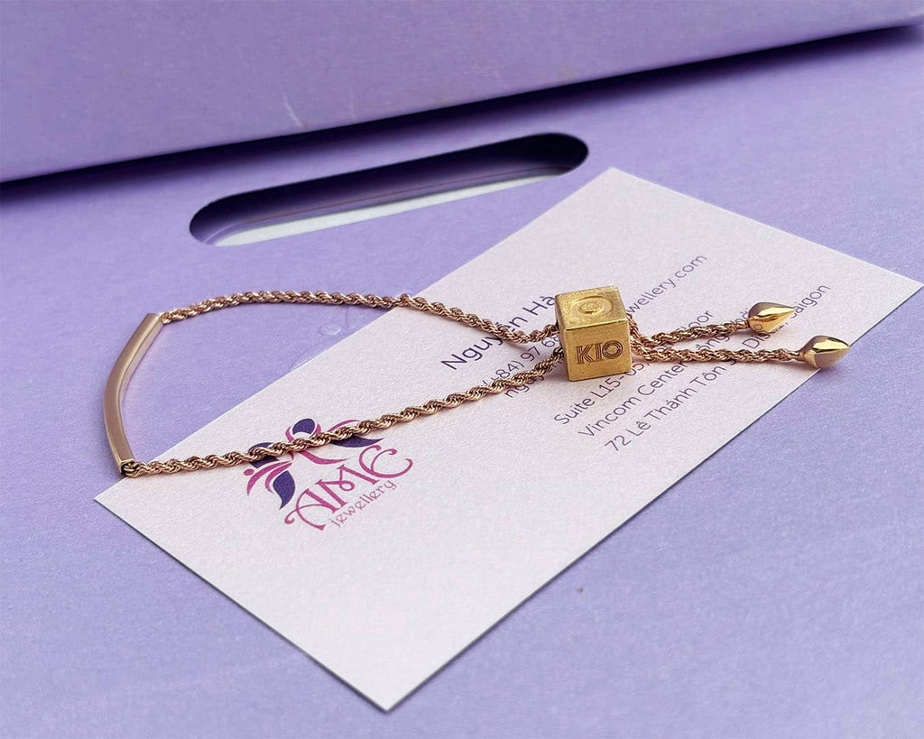 Lắc tay Vàng hồng và Vàng 18K KIO Bracelet in Rose & Yellow Gold by AME Jewellery