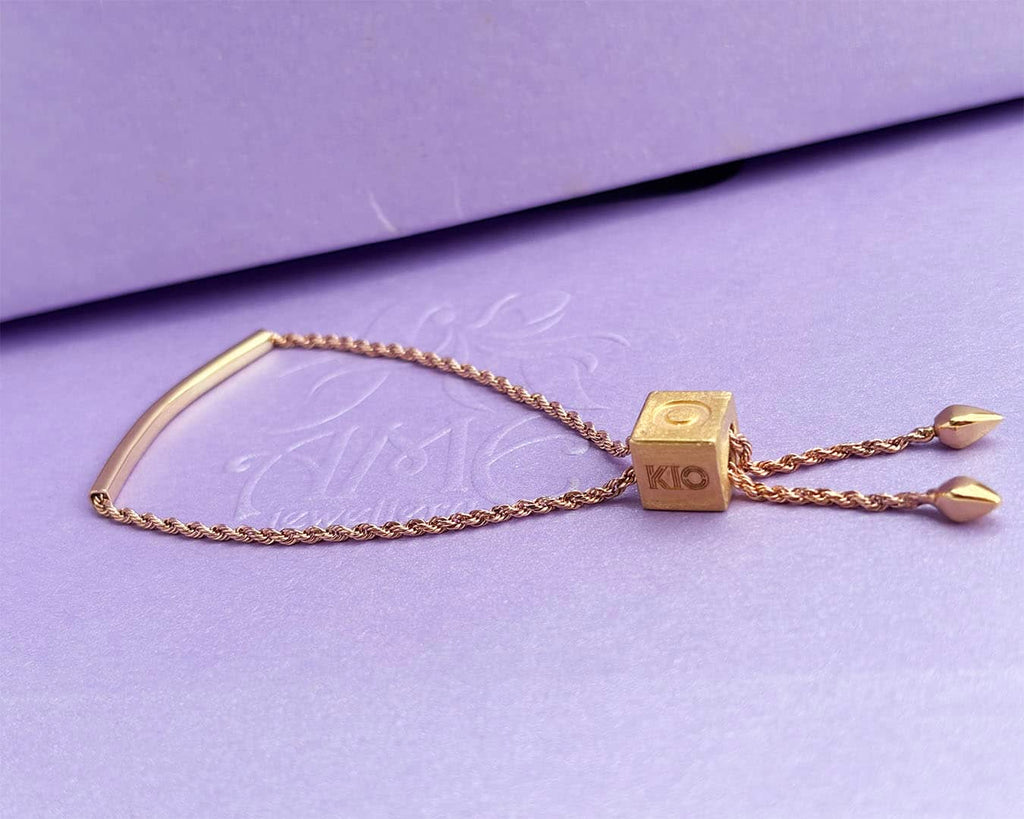 Lắc tay Vàng hồng và Vàng 18K KIO Bracelet in Rose & Yellow Gold by AME Jewellery