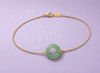 Lắc tay Vàng Đồng điếu Cẩm thạch Miến Điện - AME Jewellery
