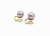 Bông tai Kẹp Ngọc trai Lavender Freshwater Cultured Pearl Clip-onEarrings in 14K Yellow Gold by AME Jewellery