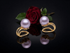 Bông tai Kẹp Ngọc trai Lavender Freshwater Cultured Pearl Clip-onEarrings in 14K Yellow Gold by AME Jewellery